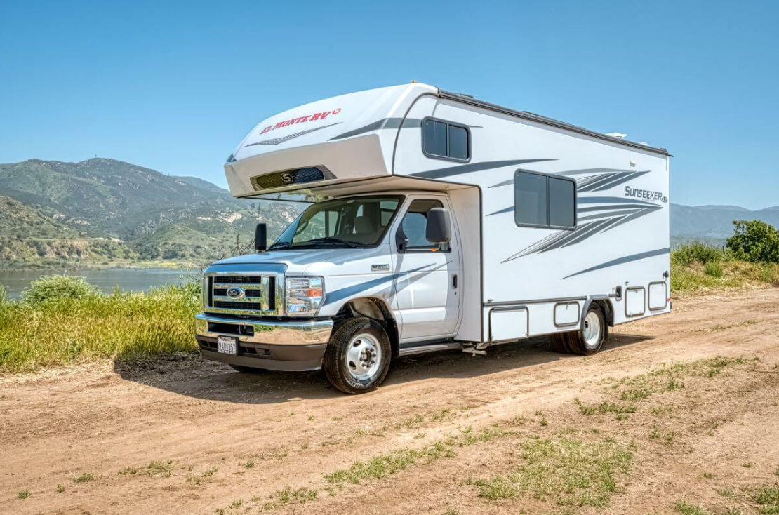 Sunrise Boat and RV Storage RV on Trail
